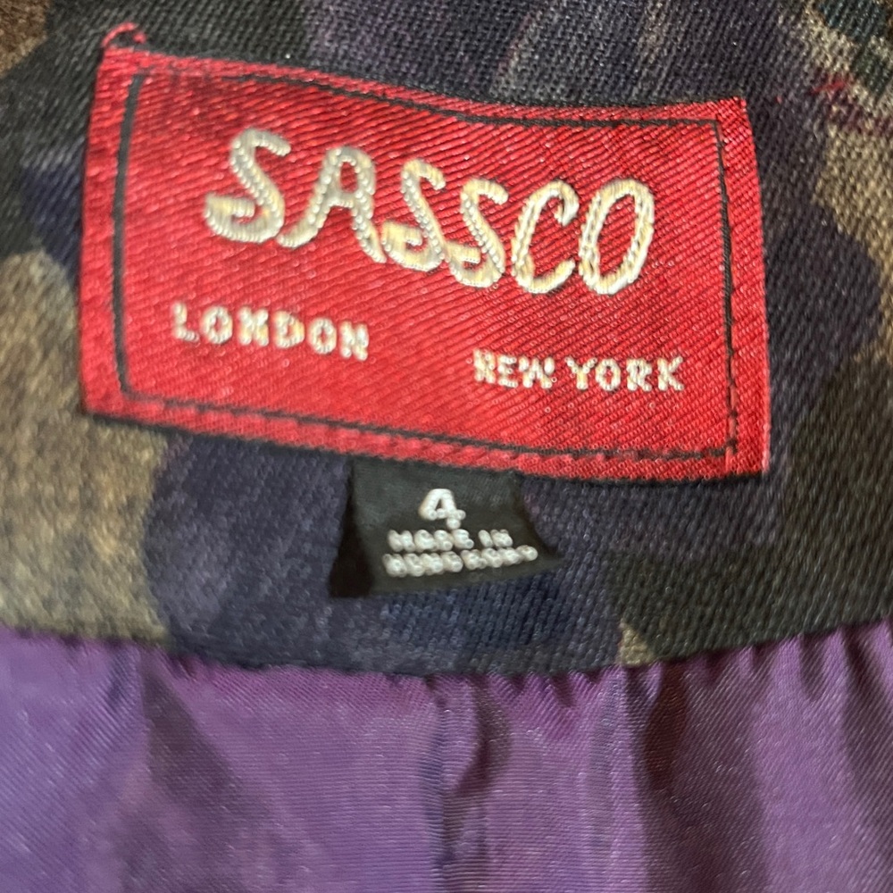 Vintage Sassco pencil skirt and blazer suit size 4 - Picture 6 of 7